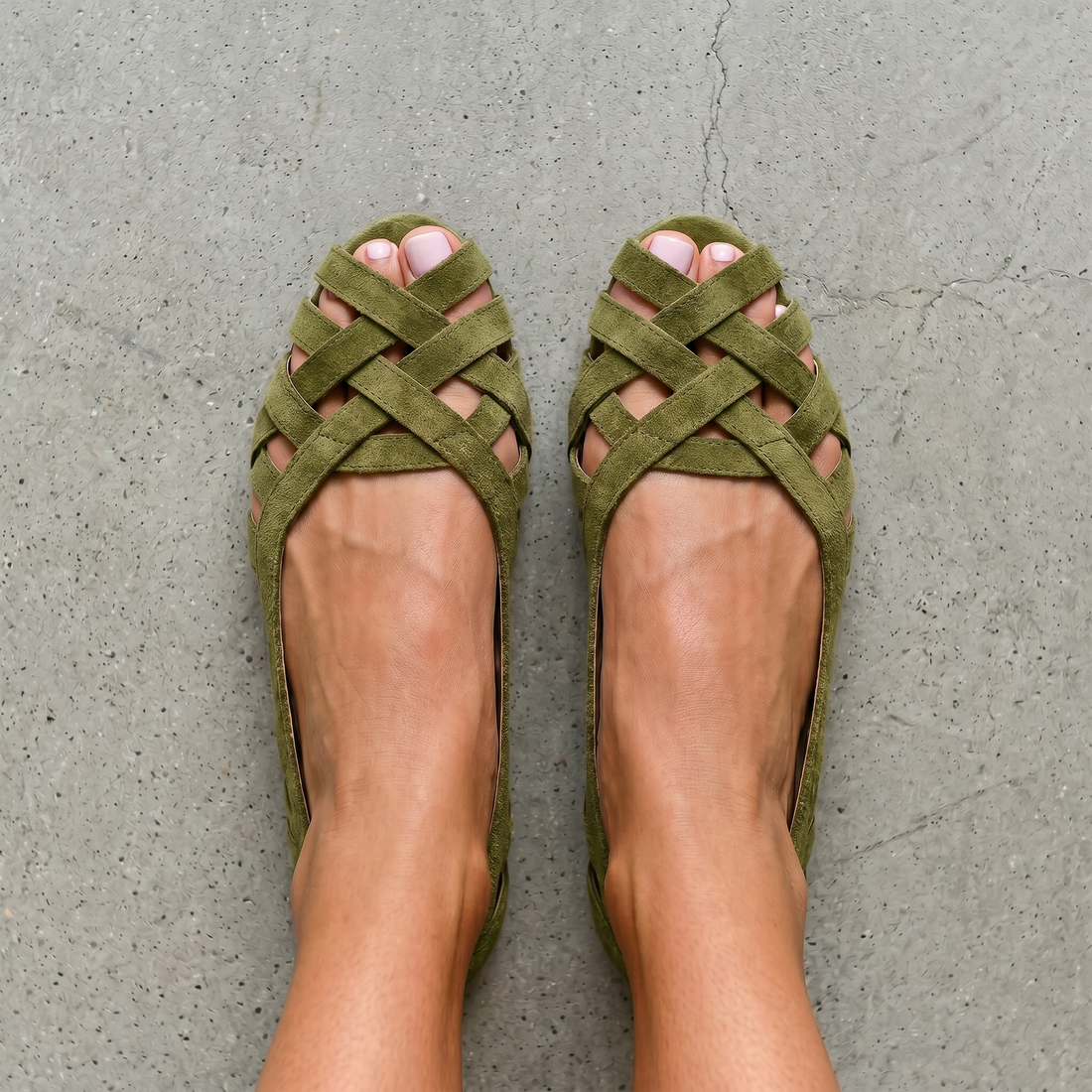 Ginevra | Ballerine Intrecciate Aperte