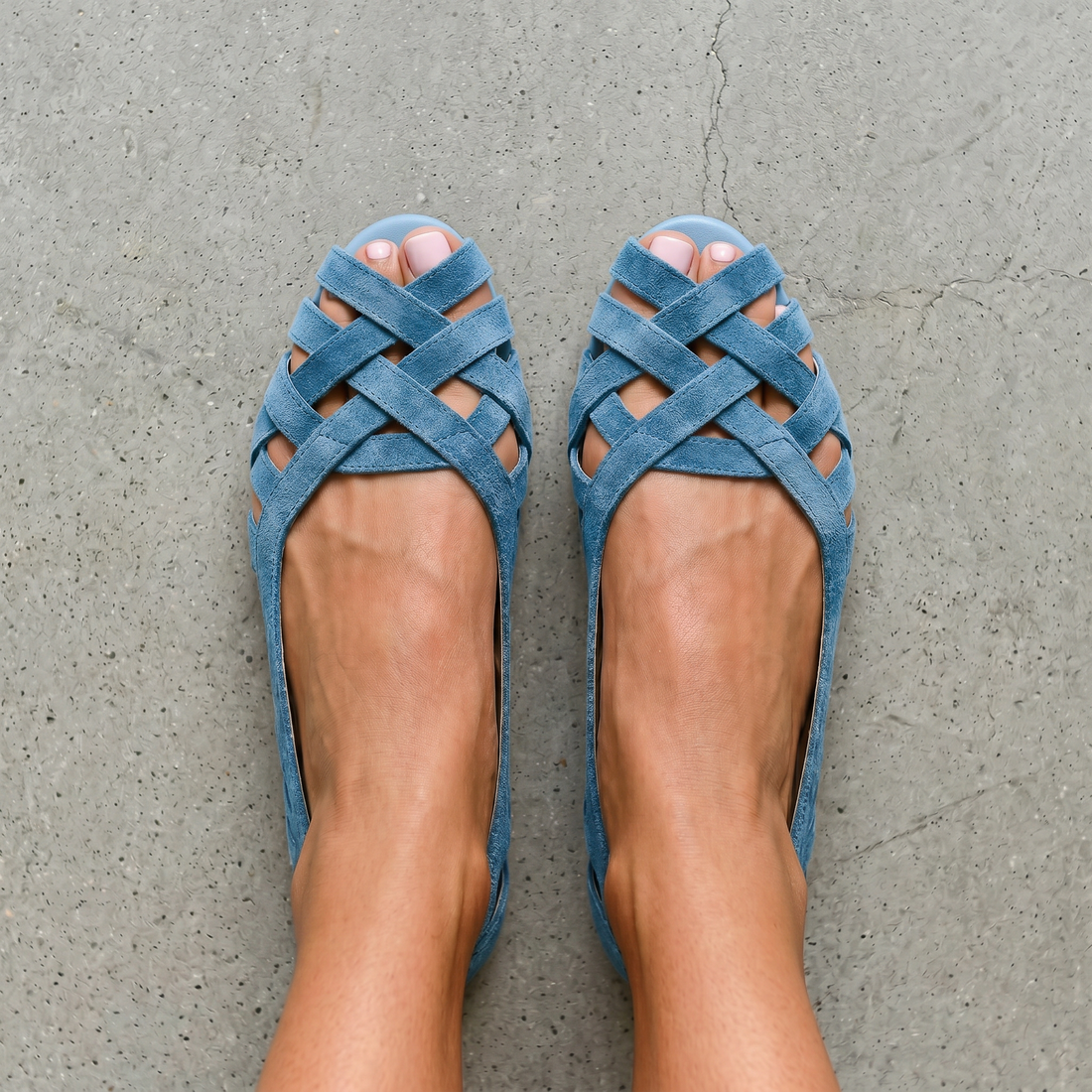 Ginevra | Ballerine Intrecciate Aperte