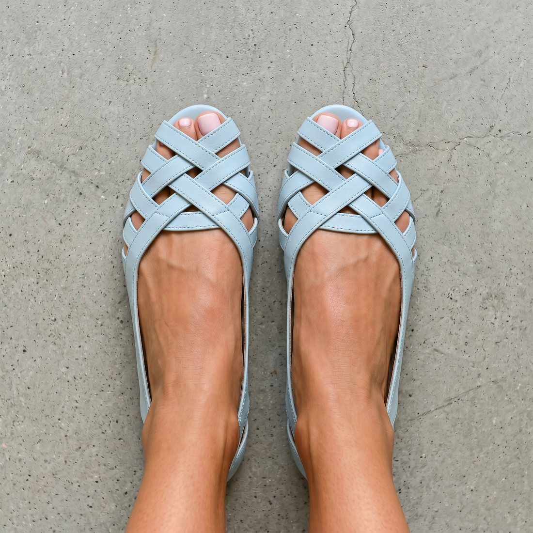 Ginevra | Ballerine Intrecciate Aperte