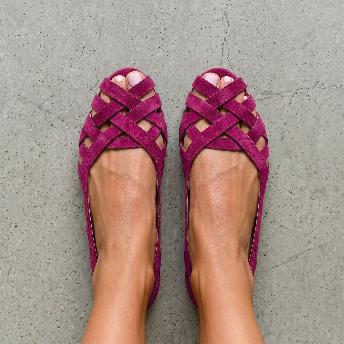 Ginevra | Ballerine Intrecciate Aperte