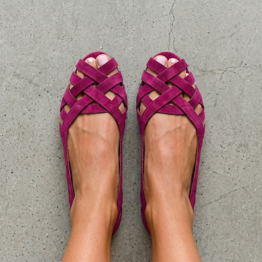 Ginevra | Ballerine Intrecciate Aperte