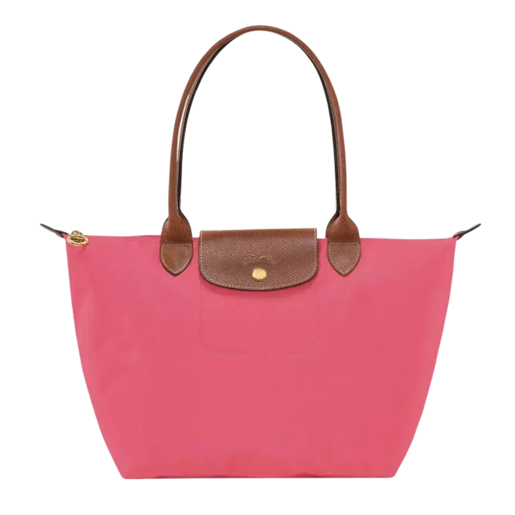 Borsa Grande Pieghevole in Nylon, Granatina