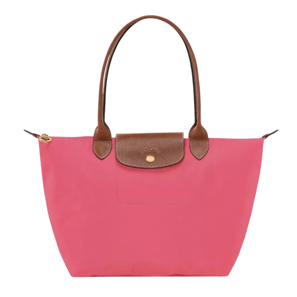Borsa Grande Pieghevole in Nylon, Granatina