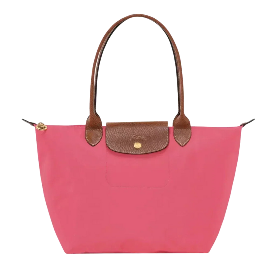 Borsa Grande Pieghevole in Nylon, Granatina
