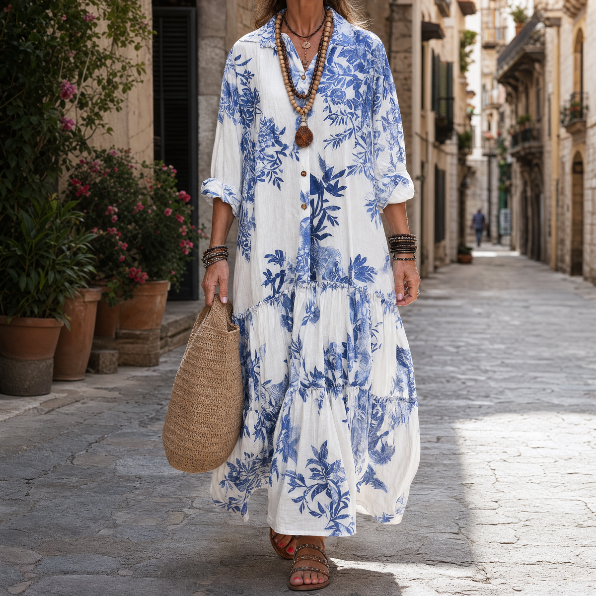Ginevra | Abito chemisier floreale