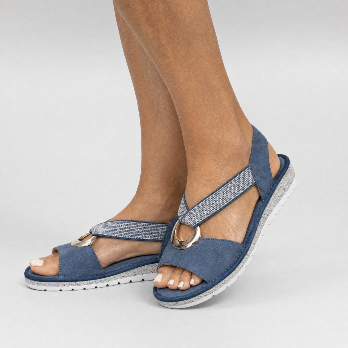 Marta | Sandali con anello dorato