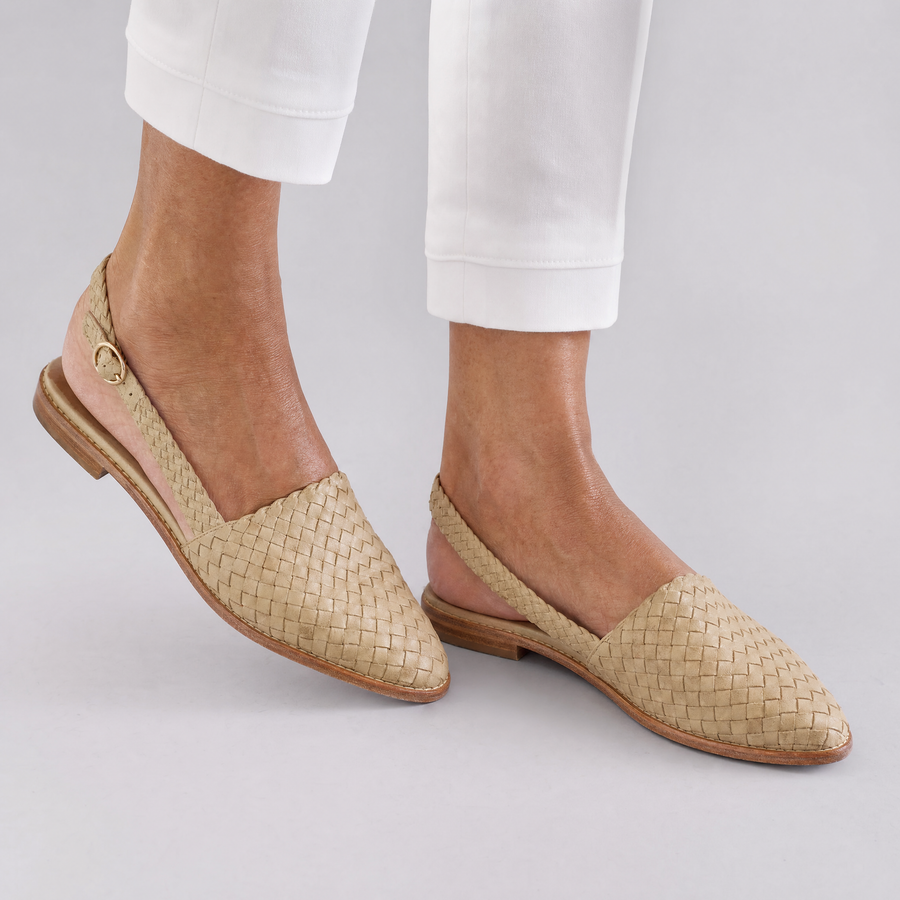 Sabina | Ballerine intrecciate slingback