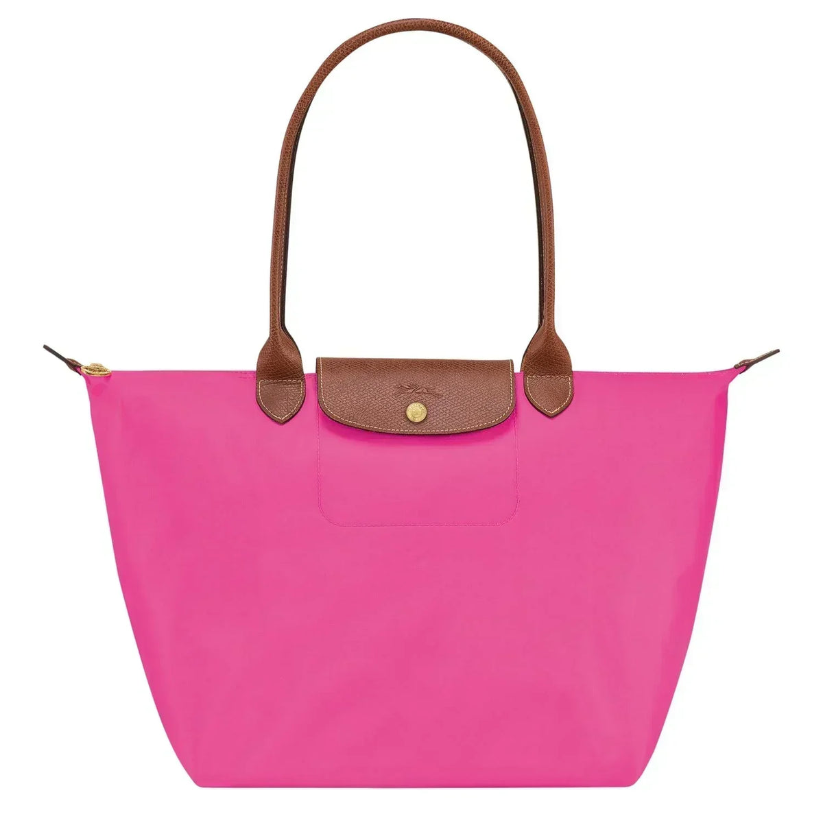 Borsa Grande Pieghevole in Nylon, Rosa