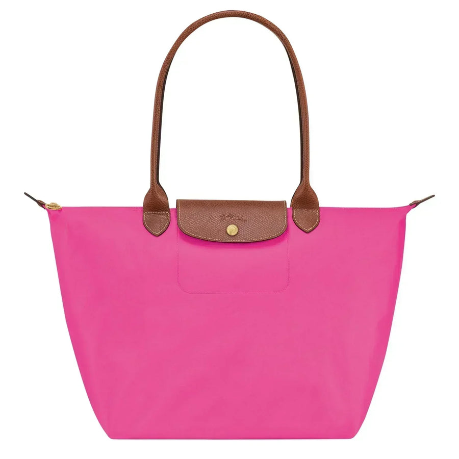 Borsa Grande Pieghevole in Nylon, Rosa