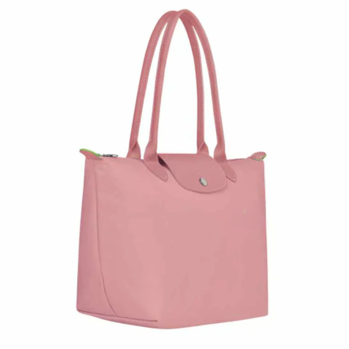 Pink Borsa Grande Pieghevole in Nylon, Rosa Petalo